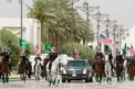 عکس/ اسکورت تشریفاتی متفاوت دونالد ترامپ در عربستان سعودی