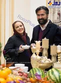 عکس یلدایی بهاره رهنما و همسرش