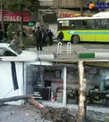عکس/ ورود عجیب یک اتوبوس به مغازه در شرق تهران!