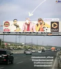 کار عجیب و غریب با عکس رامبد جوان در خیابان !