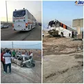 تصادف مرگبار اتوبوس و پژو پارس در آزاد راه قزوین/عکس
