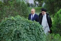 عکس/ قدم زدن پوتین و رییسی در نهاد ریاست جمهوری