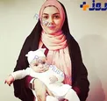 آزاده نامداری از دخترش گندم، رونمایی کرد+عكس