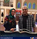 عکس یادگاری الهام حمیدی و مدیری در دورهمی