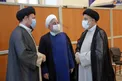 خوش و بش رئیسی و روحانی در مراسم تنفیذ + عکس