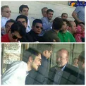 عکس/حضور سید احمد خمینی، وحید امیری در ورزشگاه آزادی