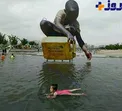 مجسمه ای بی نظیر برای هشدار به بحران آب +عکس