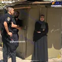 خنده زن فلسطینی در هنگام دستگیری/عکس