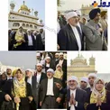 ظریف و همسرش در معبد طلایی هند