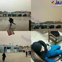 حال و روز مدرسه‌ای در اهواز در هوای غبارآلود+عکس