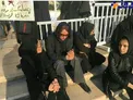 حضور مهناز افشار در مراسم وداع با شهدای آتش نشان پلاسکو + عکس