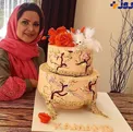 کیک متفاوت خانم بازیگر در روز تولدش+ عکس