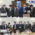 عدم رعایت فاصله اجتماعی در جلسه دولتی‌ها + عکس