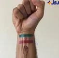 نقوش حک شده برروی دستان ملی پوشان ایران +عکس
