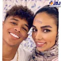 مهدی قائدی و همسرش+عکس