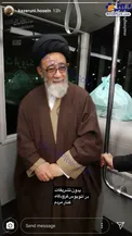 امام جمعه تبریز در اتوبوس فرودگاه +عکس