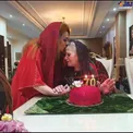 تیپ و ظاهر جدید نسرین مقانلو در جشن تولد مادرش+عکس