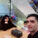 سلفی بازیکن پرسپولیسی با همسر محجبه‌اش/عکس