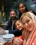 بهاره رهنما و همسرش درکنار نفیسه روشن +عکس