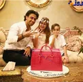فوتبالیست پرطرفدار و فرزندانش در یک جشن تولد با کیکی عجیب و غریب+ عکس