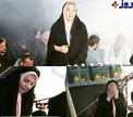 گریه های خانم بازیگر در دسته های عزاداری+عکس