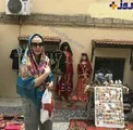 پوشش عجیب و متفاوت خانم بازیگر در خارج از کشور+ عکس