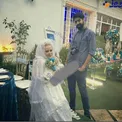 عکس لورفته بهاره رهنما در کنار مردی که فیلمبردار عروسی اش است