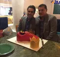 تصویری از جشن تولد علی دایی درکنار همبازی سابقش