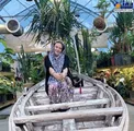 قایق سواری بهاره رهنما در روزهای کرونایی+ عکس