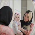 عکس آینه ای همسر و دختر مهران غفوریان
