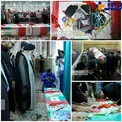 پیکر حاج رجب در حرم رضوی آرام گرفت+عکس