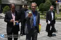 عکس/ تعارف سیب از جانب سخنگوی دولت به خبرنگاران