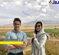 تیپ دیده نشده آقا و خانم بازیگر در یک دشت زیبا + عکس