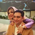 نیوشا ضیغمی و همسرش در جشن سالگرد ازدواجشان/عکس