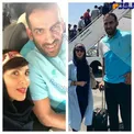 بازیگر زن مشهور در کنار بسکتبالیست معروف در هواپیما+ عکس
