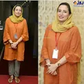 استایل نارنجی نگار جواهریان /عکس