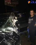 عکس/ ماشین مهرداد میناوند پس از واژگونی