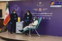 مینو محرز در حال تزریق واکسن ایرانی+عکس