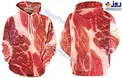 طراحی عجیب و جالب لباس با طرح گوشت+عکس