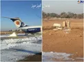 چرخ کنده شده هواپیمای مسافربری کاسپین +عکس