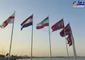 عکس/ اهتزار پرچم ایران در قطر در پی راهیابی تیم ملی فوتبال به جام‌جهانی