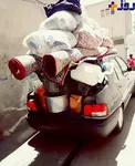 عکس/ طرز عجیب اسباب کشی با پراید!