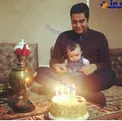 عکس دیده نشده همسر و فرزند مجری معروف