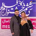 تیپ متفاوت پیمان معادی و همسرش در جشنواره فلیم فجر/عکس