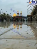 بارش باران در بین الحرمین+عکس
