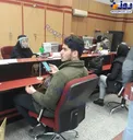 مراقبت از کارکنان در برابر کرونا در یک شعبه بانک + عکس