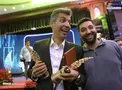 عکس/ چهره متعجب و خوشحال فردوسی‌پور پس از کسب دو جایزه