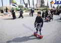 عکس/زائر دهه نودی اربعین با تجهیزاتی خاص!
