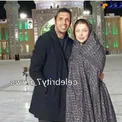 فوتبالیست معروف و همسرش در یک مکان زیارتی + عکس