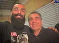 تصويری از خواننده ای كه به جرم قتل بازداشت شد در كنار بازيگر معروف